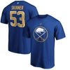 Fanatics Branded Jeff Skinner Royal Buffalo Sabres Authentic Stack Name & Number T-shirt In Royal
