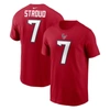 NIKE NIKE C.J. STROUD RED HOUSTON TEXANS PLAYER NAME & NUMBER T-SHIRT