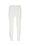 Prada Neoprene Pant With Elastic Waistband And Ribbed Cuffs In White