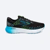 BROOKS MEN'S GLYCERIN 20 RUNNING SHOES IN BLACK/HAWAIIAN OCEAN/GREEN