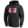 Fanatics Branded Black Chicago Bulls Hometown Collection Chicago Flag Pullover Hoodie In Black