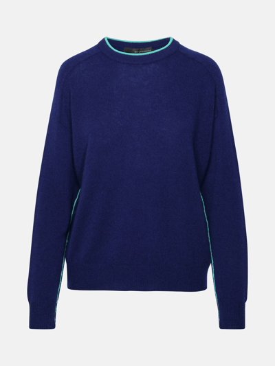 360cashmere 'claude' Blue Cashmere Sweater In Navy