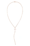 Lana Jewelry Crossary Chime Y-necklace In Rose