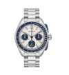 Bulova Men's Chronograph Archive Lunar Pilot Stainless Steel Bracelet Watch Box Set 44mm In Black / Silver