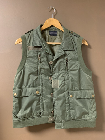 Pre-owned Kapital X Military Vintage Nylon Military Green Vest
