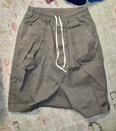 Pre-owned Rick Owens Darkdust Pod Shorts In Grey
