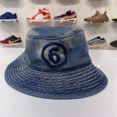 Pre-owned Maison Margiela Bucket Hat In Blue