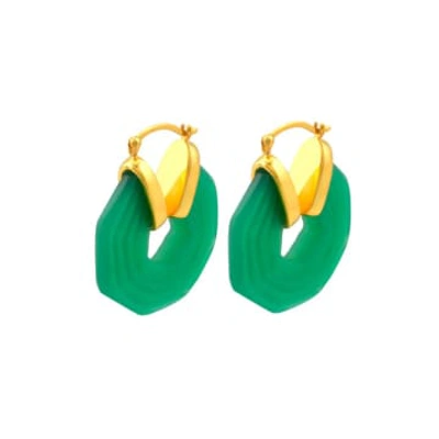 Shyla Sphinx Earrings In Green