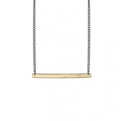 Just Trade Ruthi Bar Necklace In Gold