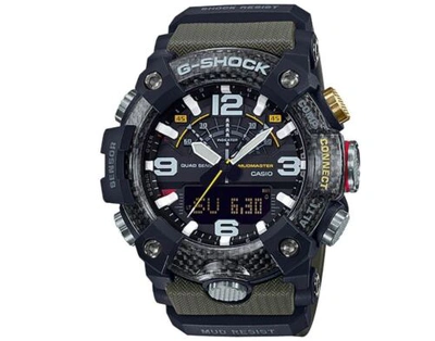Pre-owned G-shock Casio  Mudmaster Master Of - Land Black Dial 55 Mm Watch Ggb100-1a3