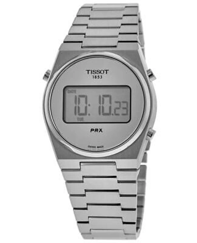 Pre-owned Tissot Prx Digital 35mm Silver Dial Steel Unisex Watch T137.263.11.030.00