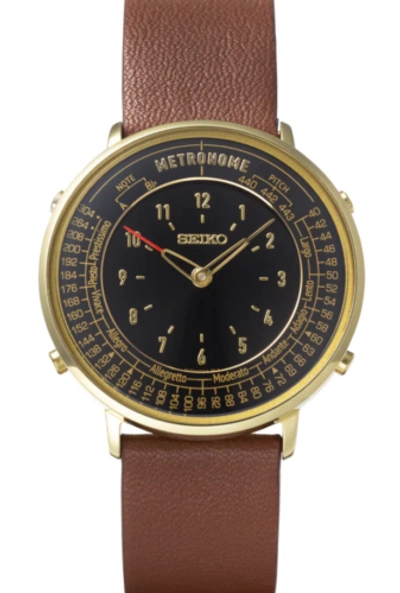 Pre-owned Seiko Metronome Watch Standard Line Color Dark Brown Smw001a Reference Tone