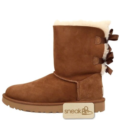 Pre-owned Ugg [1016225-che] Womens  Bailey Bow Ii In Brown