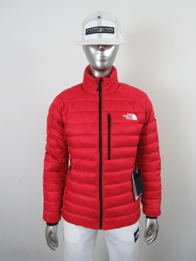 Pre-owned The North Face Womens  Summit Breithorn 800-down Full Zip Insulated Jacket - Red In Tnf Red