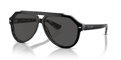 Pre-owned Dolce & Gabbana Dg 4452 Black Grey Havana/ Grey 60/13/145 Men Sunglasses In Gray