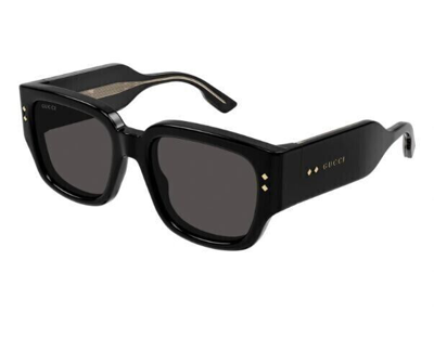 Pre-owned Gucci Original  Sunglasses Gg1261s 001 Black Frame Gray Gradient Lens 54mm