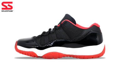 Pre-owned Jordan Nike  11 Retro Low Bg Bred 2015 Gs (528896-012) Grade School Size 6y-7y In Black