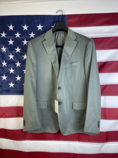 Pre-owned Corneliani Suit Mantua With Flap Pocket 44 6r Waist 38 In Green