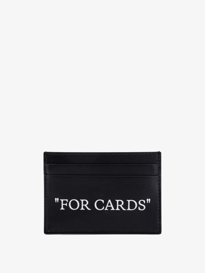 Off-white Off White Man Card Holder Man Black Wallets