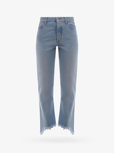 OFF-WHITE OFF WHITE WOMAN JEANS WOMAN BLUE JEANS