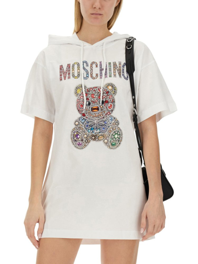 Moschino Logo In White