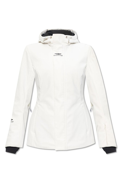 Balenciaga 3b Sports Icon Ski Jacket In White
