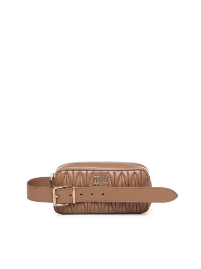 Miu Miu Logo In Brown