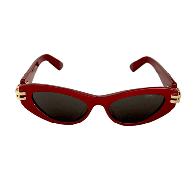 Dior Eyewear Butterfly Frame Sunglasses In Red