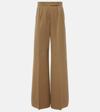 Max Mara Verbano Slim-fit Tailored Pants In Brown