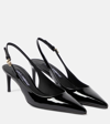 DOLCE & GABBANA PATENT LEATHER SLINGBACK PUMPS