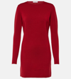 Max Mara Eridani Wool Minidress In Red