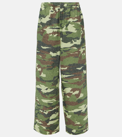 Acne Studios Khaki Crystal Lounge Pants In Khaki Green