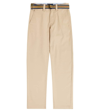 Polo Ralph Lauren Bedford Cotton Straight Pants In Beige