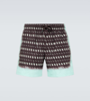 DRIES VAN NOTEN PRINTED SWIM TRUNKS