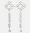 ALESSANDRA RICH CRYSTAL-EMBELLISHED CLIP-ON EARRINGS