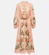 ZIMMERMANN LEXI FLORAL LINEN MAXI DRESS