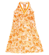 Poupette St Barth Nava Floral Cotton Dress In Yellow