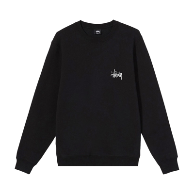 Pre-owned Stussy Basic Crew 'black'
