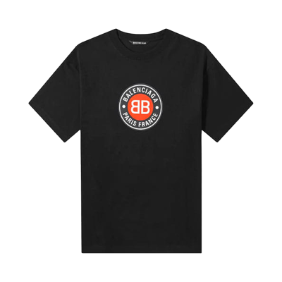 Pre-owned Balenciaga Logo T-shirt 'black'