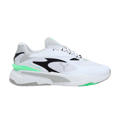 Pre-owned Puma Rs-fast Tech 'white Elektro Green'