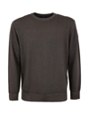 Paul & Shark Crewneck In Extrafine Merino Wool In Brown