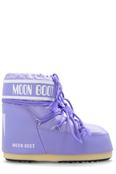 Moon Boot Icon Logo Printed Snow Boots In Purple