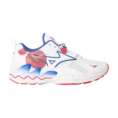 Pre-owned Mizuno Wave Rider 1 'white Red Blue'