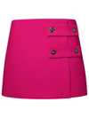 VERSACE VERSACE FUCHSIA SILK BLEND MINISKIRT