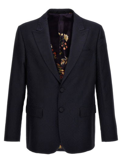 ETRO ETRO SINGLE-BREASTED JACQUARD BLAZER