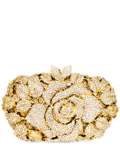 Aquaswiss Aqs Flower Crystal Clutch In Nocolor