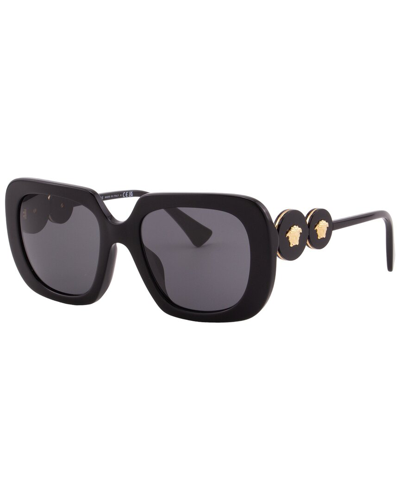 Versace Women's Ve4434f 54mm Sunglasses In Black