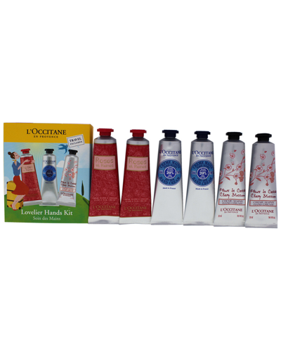 L'occitane 6pc Lovelier Hands Kit In White