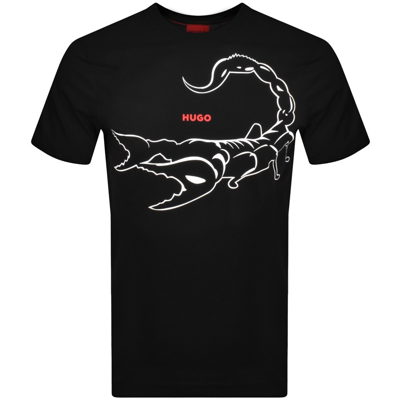 Hugo Darpione Logo T Shirt Black