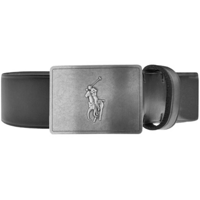 Ralph Lauren Plaque Casual Belt Black